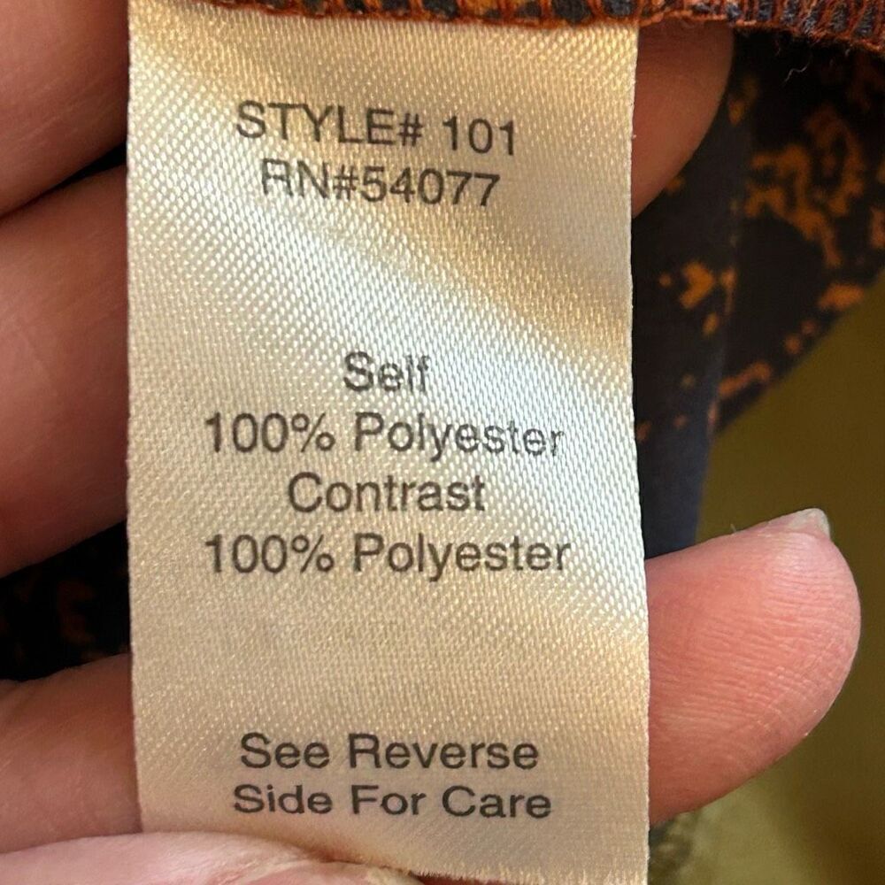 Cabi Women’s Python Print Border Wrap Blouse Size… - image 5